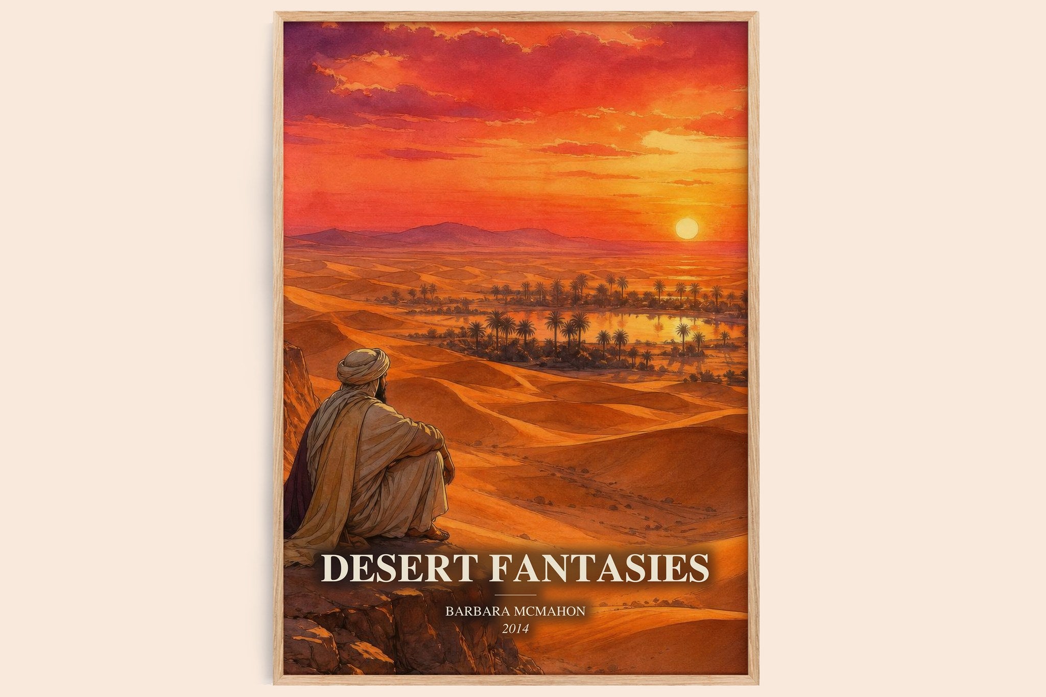 Desert Fantasies Book Watercolour Illustration by Barbara McMahon