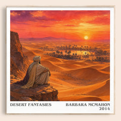 Desert Fantasies literary book poster by Barbara McMahon – framed literary art print