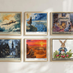 Desert Fantasies literary art print colour and style options – Barbara McMahon book art