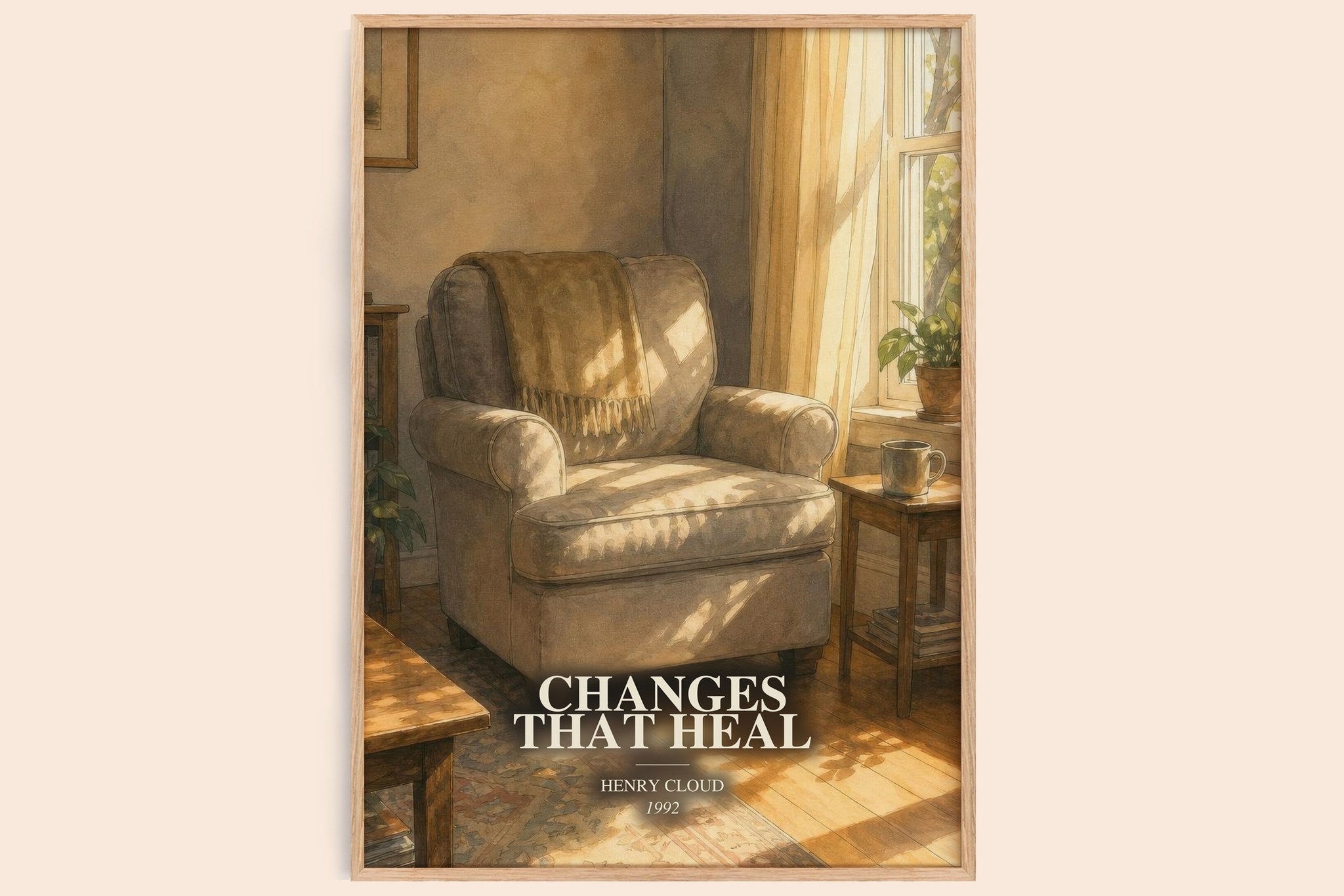 Changes That Heal Book Watercolour Illustration by Henry Cloud
