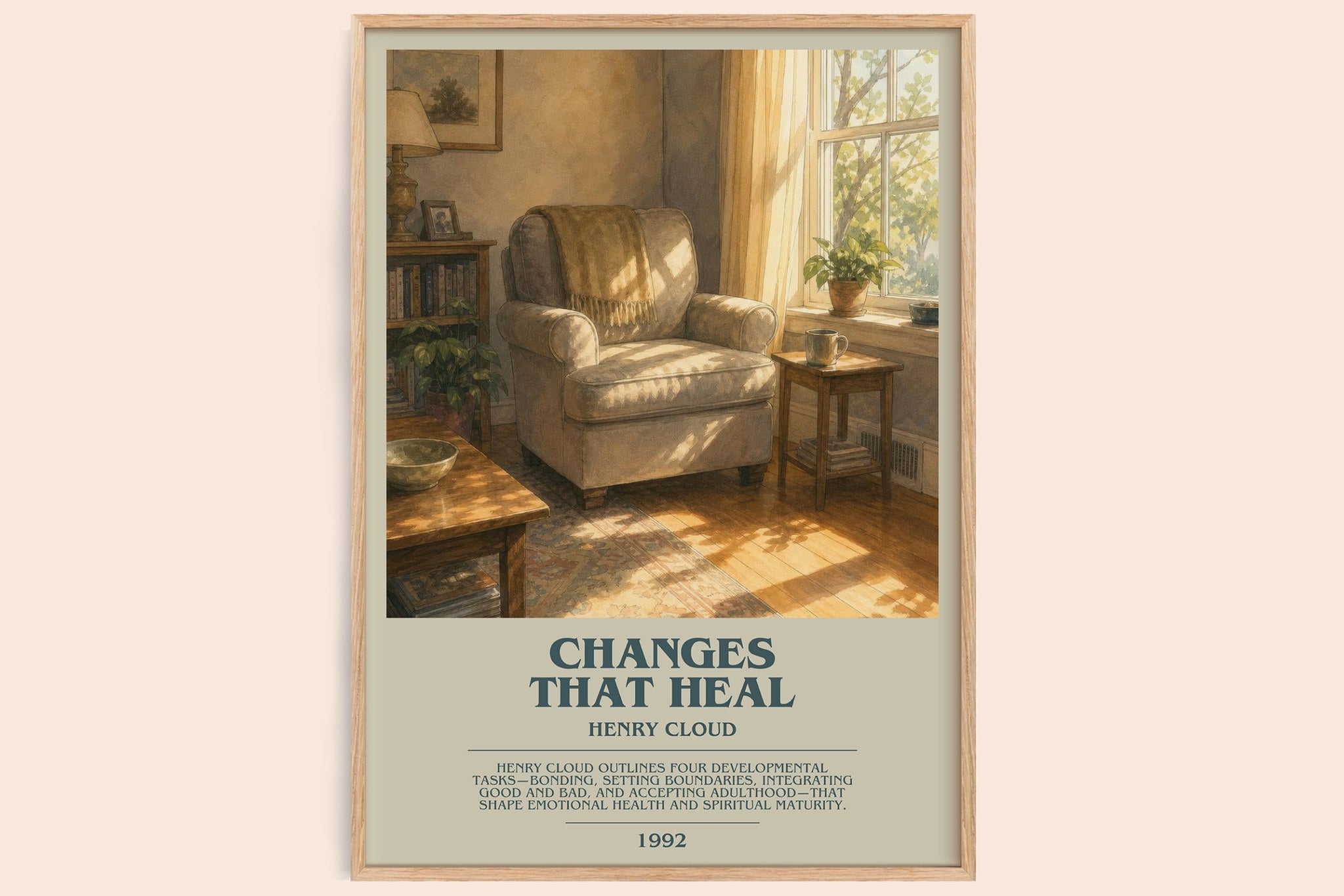Changes That Heal Bookish Wall Art by Henry Cloud