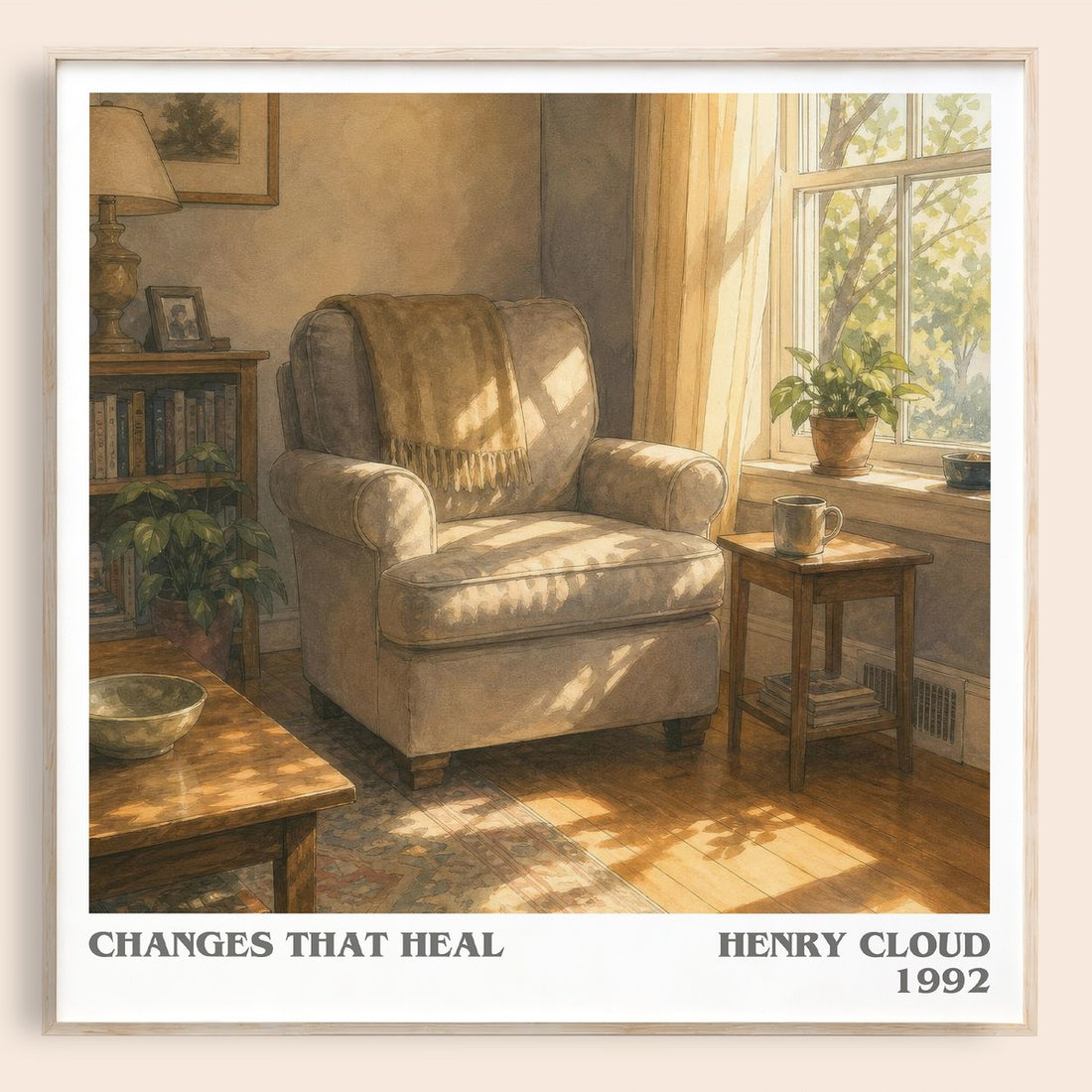 Changes That Heal literary book poster by Henry Cloud – framed literary art print