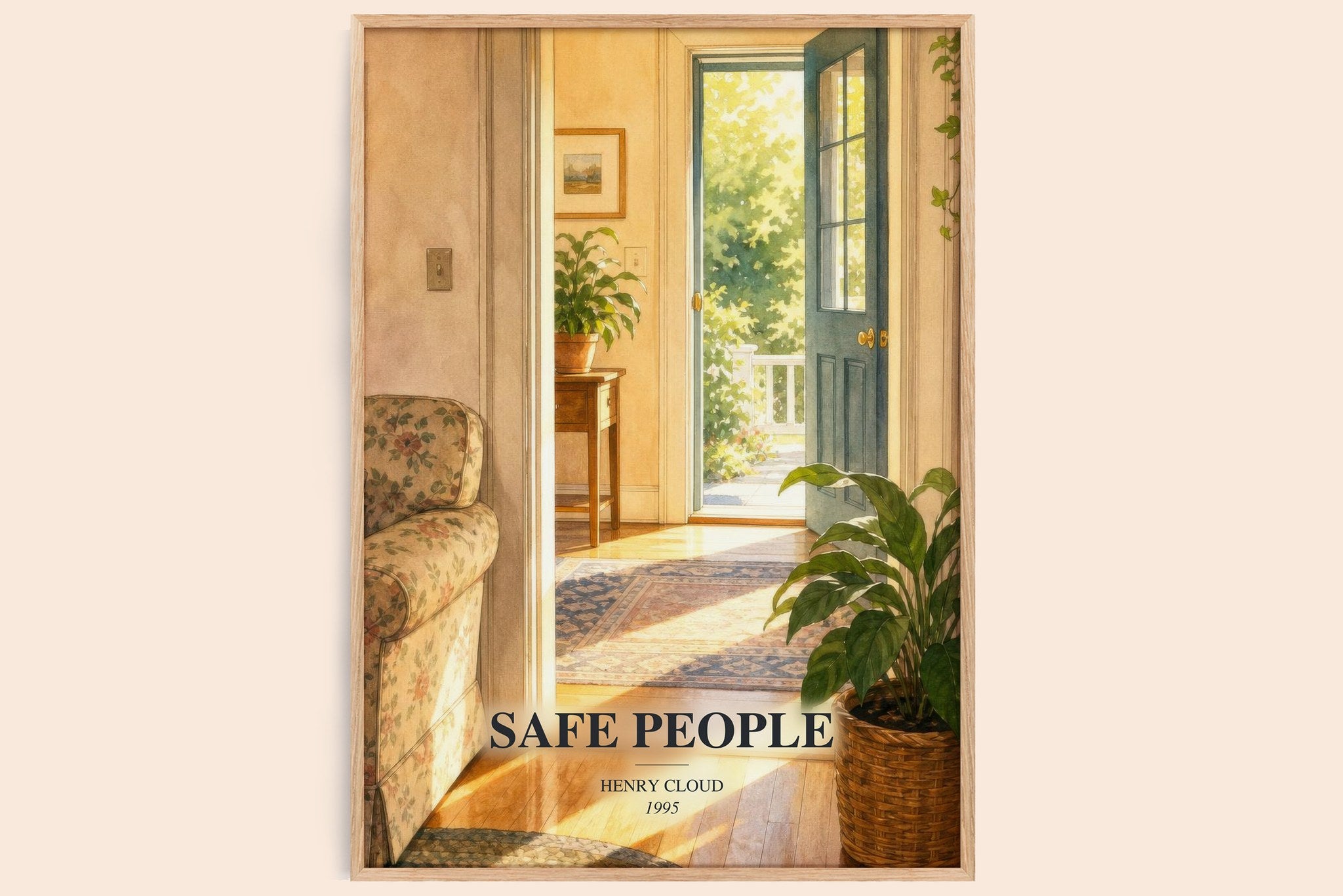 Safe People Book Watercolour Illustration by Henry Cloud