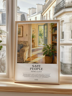 Safe People bookish poster colour and style options – Henry Cloud book art