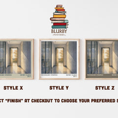 Necessary Endings Literary Art Print by Henry Cloud – Style X, Y and Z square prints side by side – choose your finish