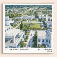 B.F. Skinner's Walden 2 literary book poster by B. F. Skinner – framed literary art print