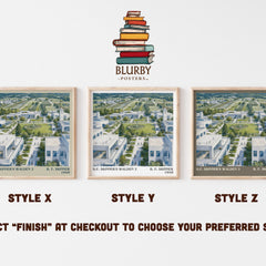 B.F. Skinner's Walden 2 literary print in frame leaning in hallway – philosophy wall art