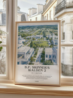 B.F. Skinner's Walden 2 bookish poster colour and style options – B. F. Skinner book art