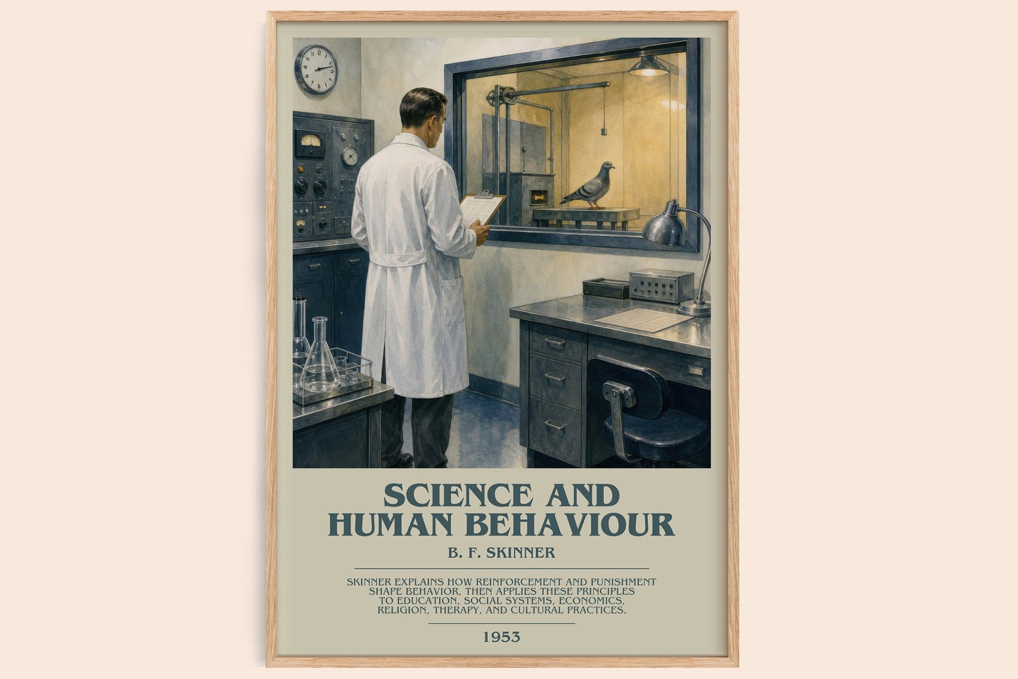 Science and human behaviour Bookish Wall Art by B. F. Skinner