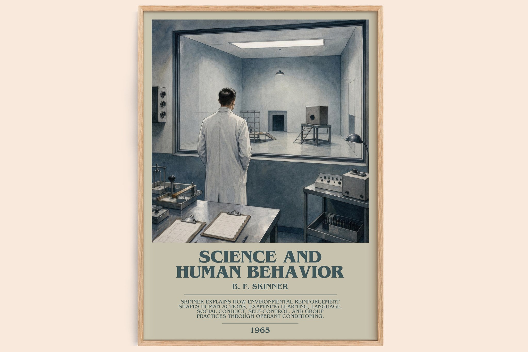 Science And Human Behavior Bookish Wall Art by B. F. Skinner