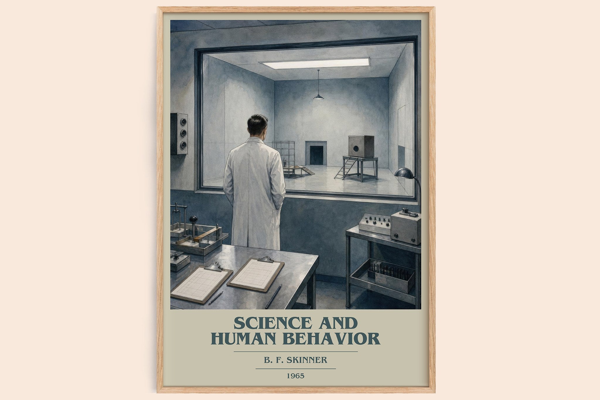 Science And Human Behavior Book Cover Poster by B. F. Skinner