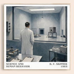 Science And Human Behavior literary book poster by B. F. Skinner – framed literary art print