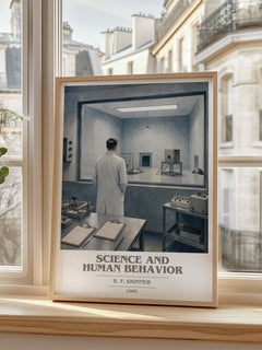 Science And Human Behavior book cover poster colour and style options – B. F. Skinner book art