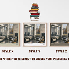Verbal behavior literary print in frame leaning in hallway – non fiction wall art