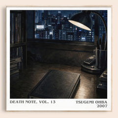 Death Note, Vol. 13 literary book poster by Tsugumi Ohba – framed literary art print