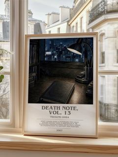 Death Note, Vol. 13 bookish poster colour and style options – Tsugumi Ohba book art