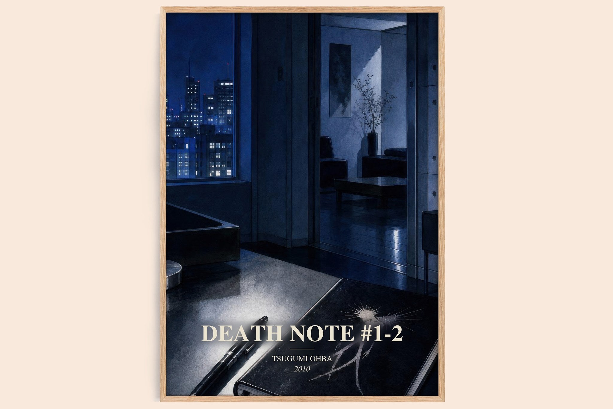 Death Note #1-2 Book Watercolour Illustration by Tsugumi Ohba