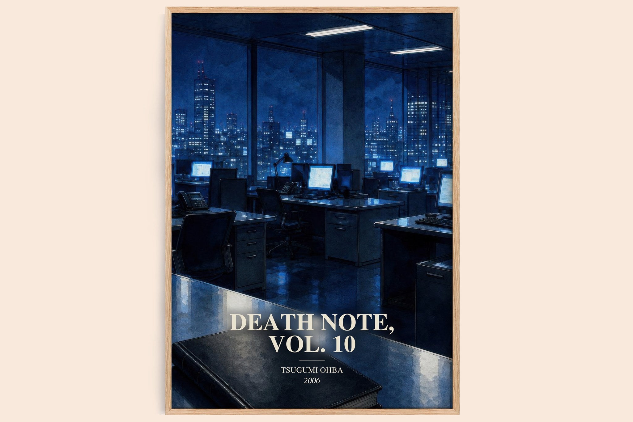 Death Note, Vol. 10 Book Watercolour Illustration by Tsugumi Ohba