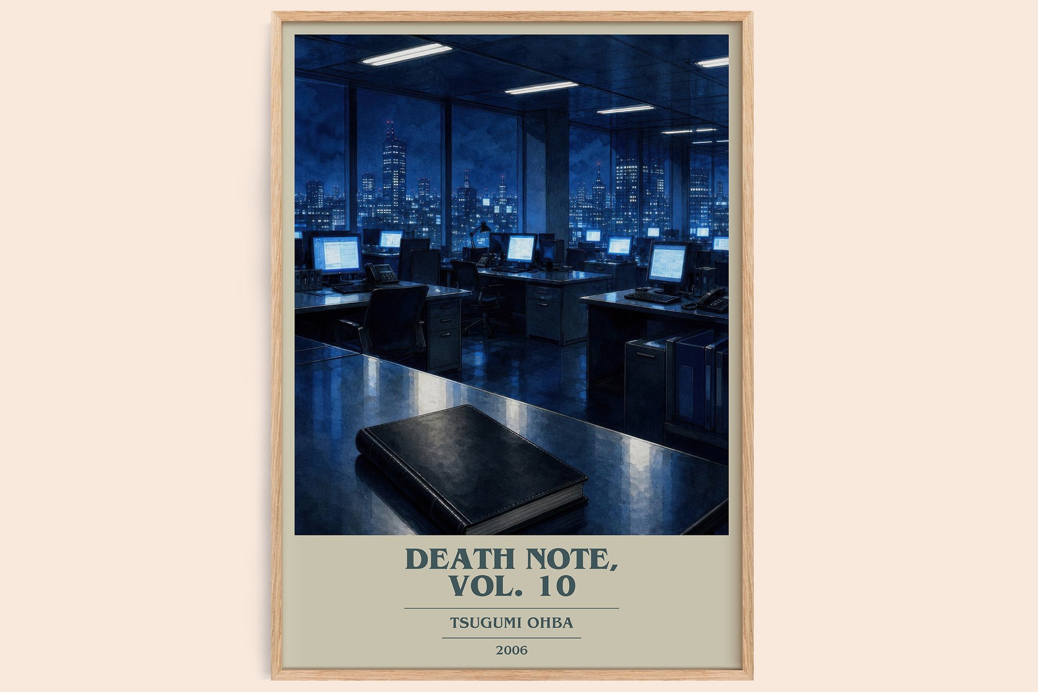 Death Note, Vol. 10 Book Cover Poster by Tsugumi Ohba
