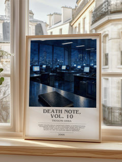 Death Note, Vol. 10 bookish poster colour and style options – Tsugumi Ohba book art