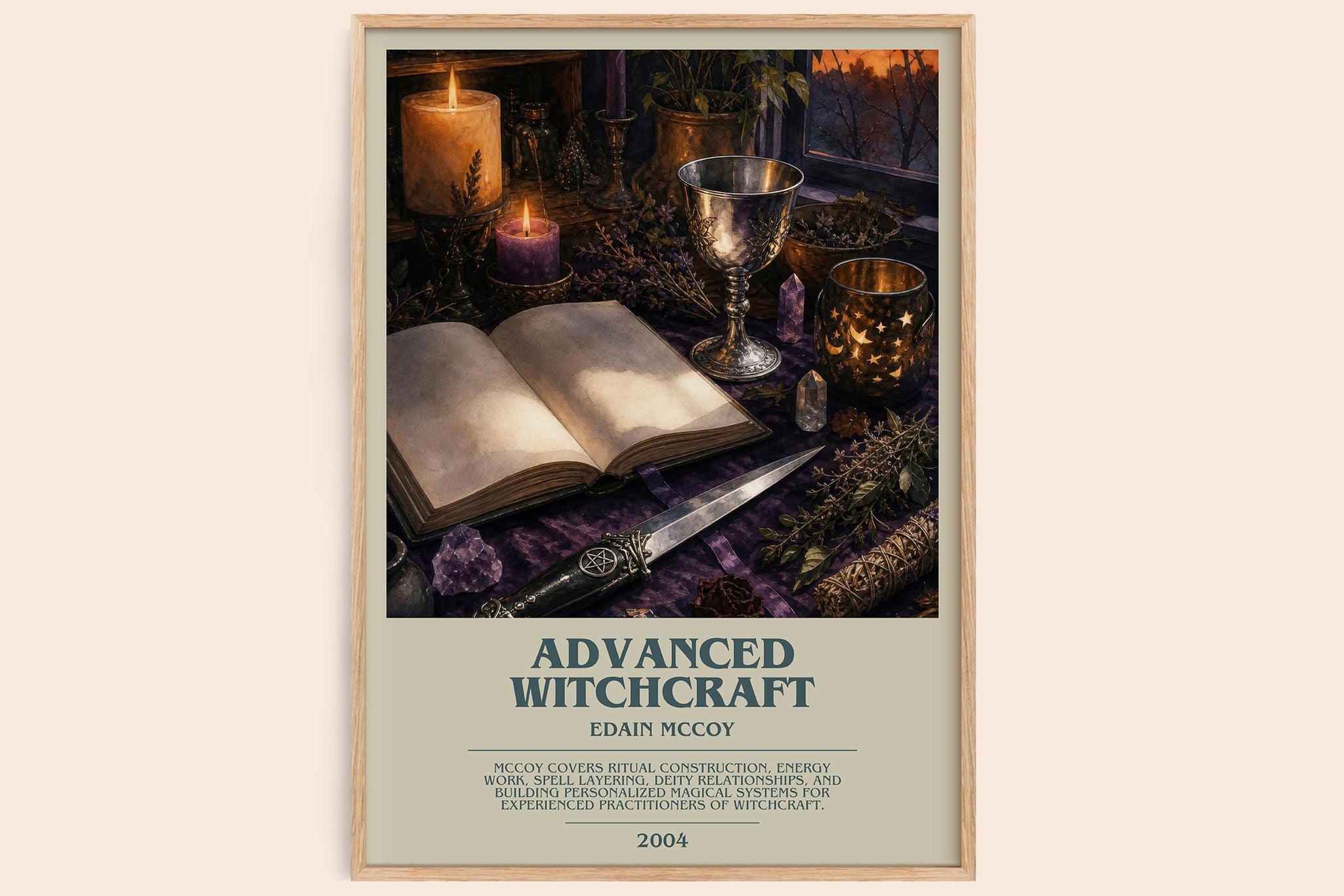 Advanced Witchcraft Bookish Wall Art by Edain McCoy
