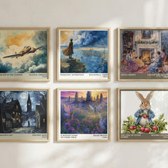 A witch's guide to faery folk literary art print colour and style options – Edain McCoy book art