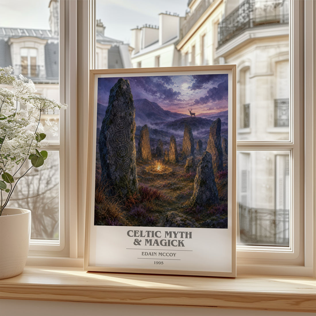 Celtic Myth & Magick book cover poster colour and style options – Edain McCoy book art