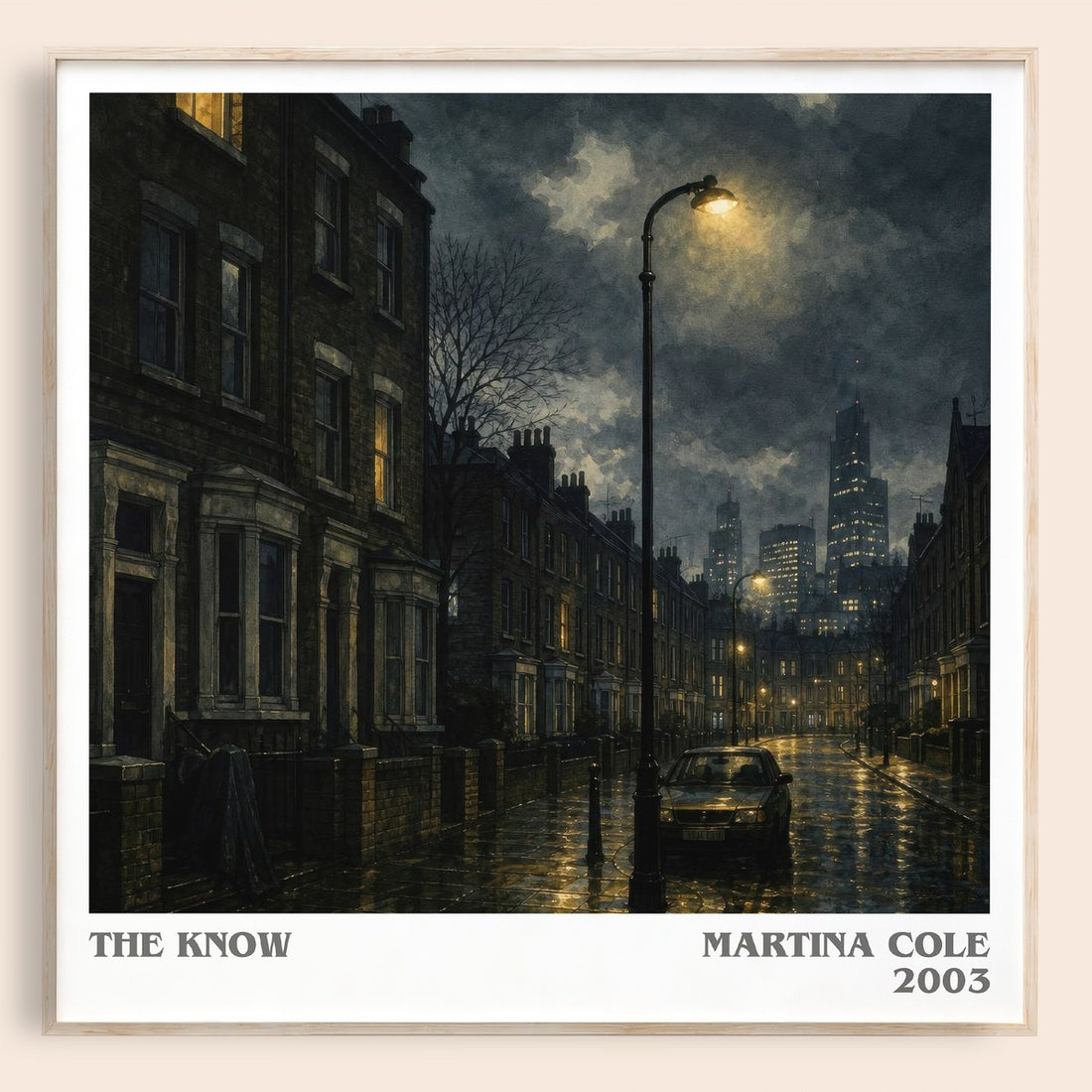 The Know literary book poster by Martina Cole – framed literary art print