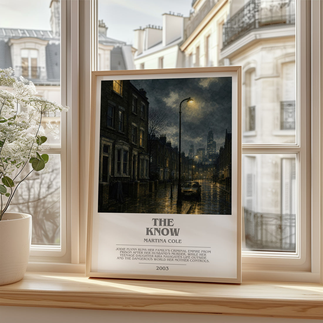 The Know bookish poster colour and style options – Martina Cole book art