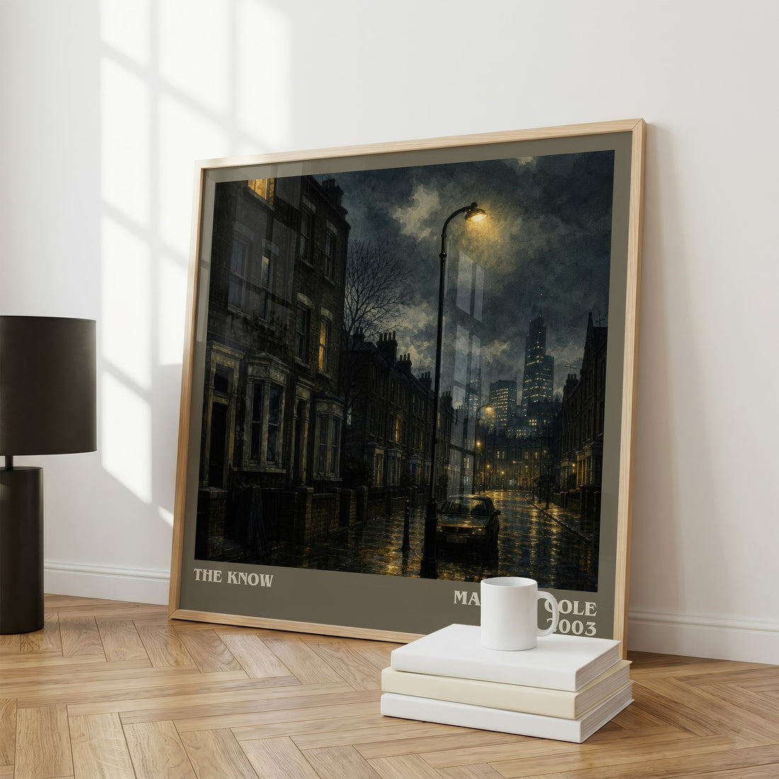 The Know literary print framed by window – literary home decor