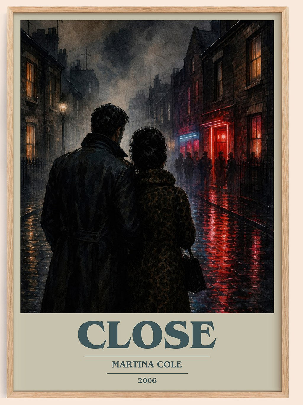 Close book cover book poster by Martina Cole – framed literary art print