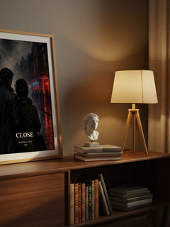 Close watercolour print on bookshelf – Martina Cole fan gift