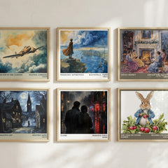 Close literary art print colour and style options – Martina Cole book art