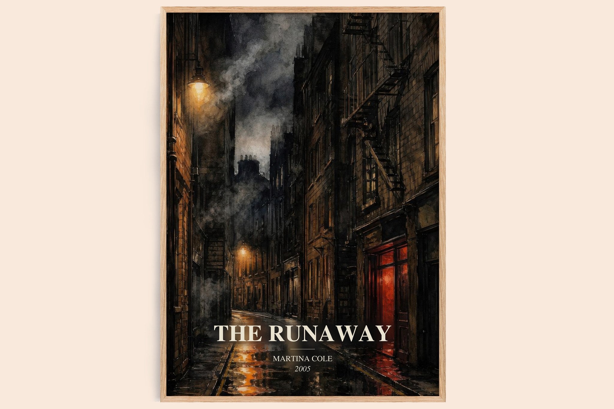 The runaway Book Watercolour Illustration by Martina Cole