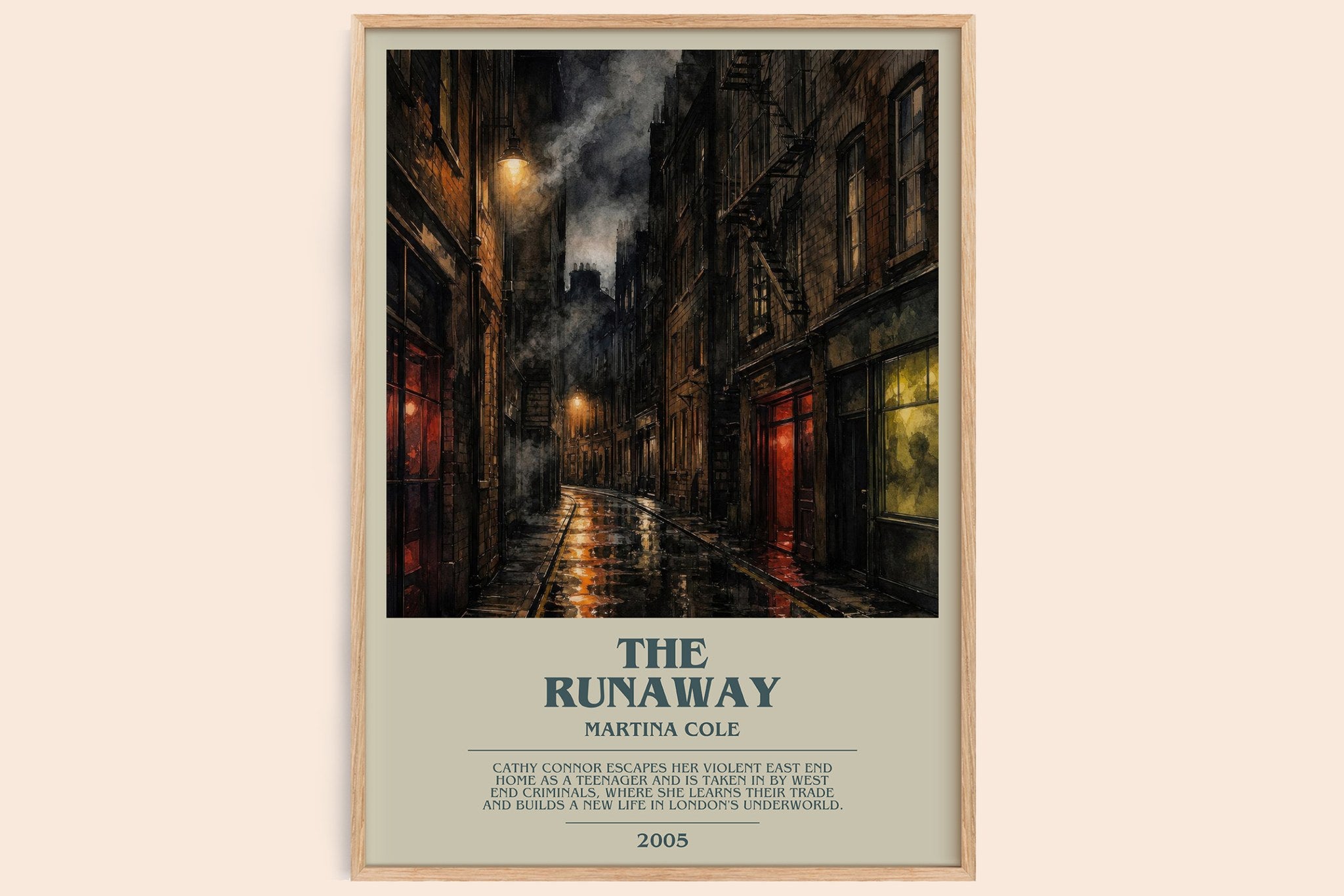 The runaway Bookish Wall Art by Martina Cole