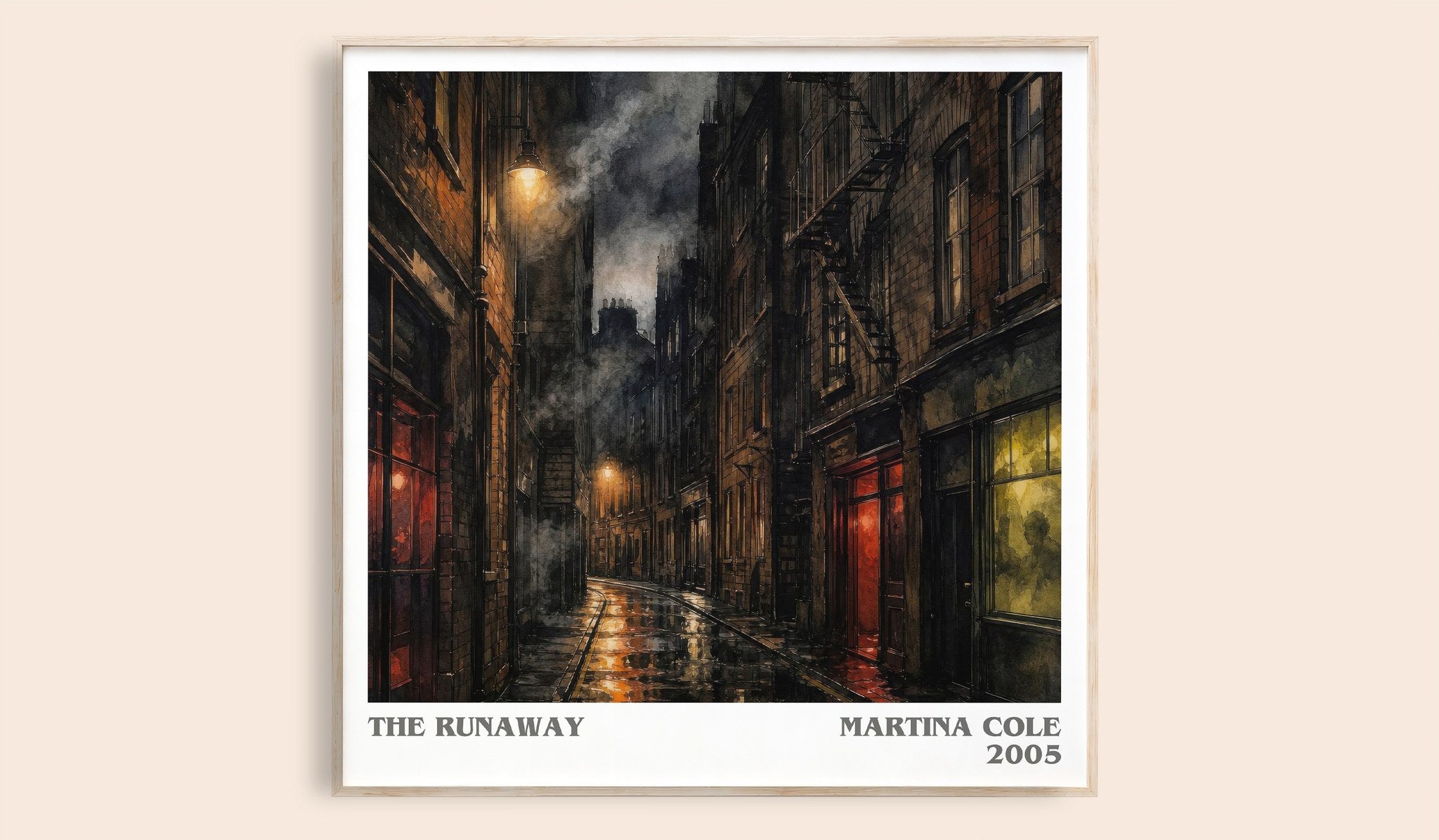 The runaway Literary Art Print by Martina Cole