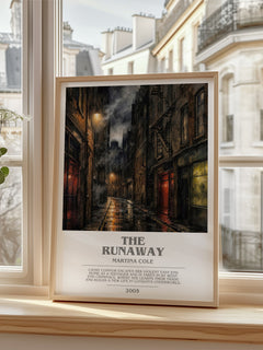 The runaway bookish poster colour and style options – Martina Cole book art