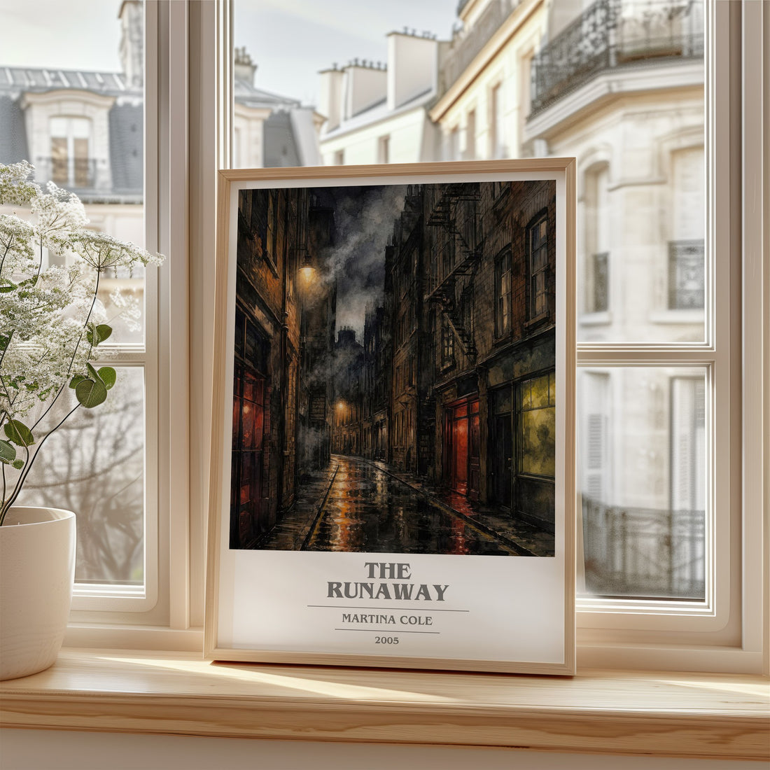 The runaway book cover poster colour and style options – Martina Cole book art