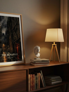 The runaway watercolour print on bookshelf – Martina Cole fan gift