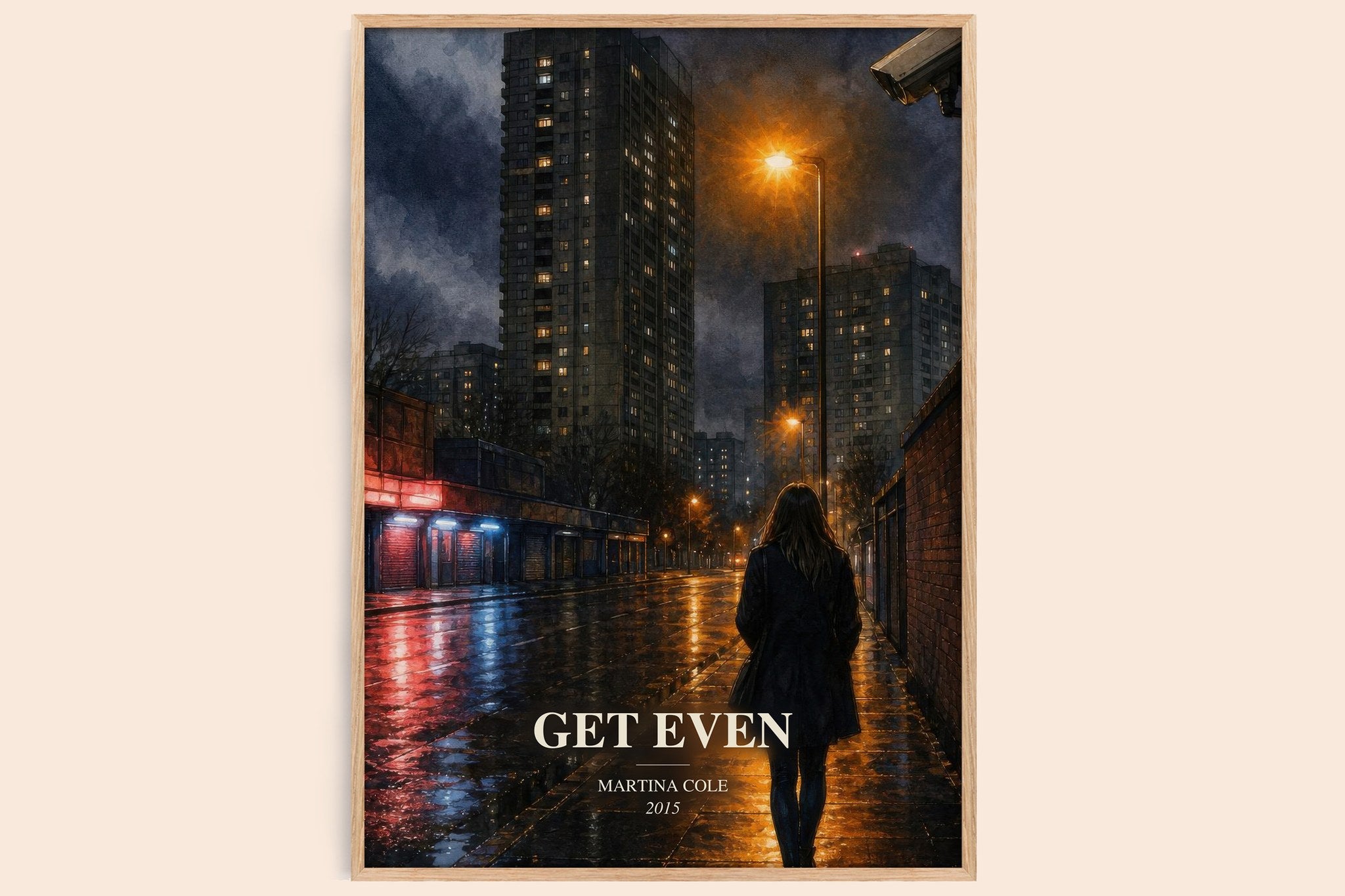 Get Even Book Watercolour Illustration by Martina Cole
