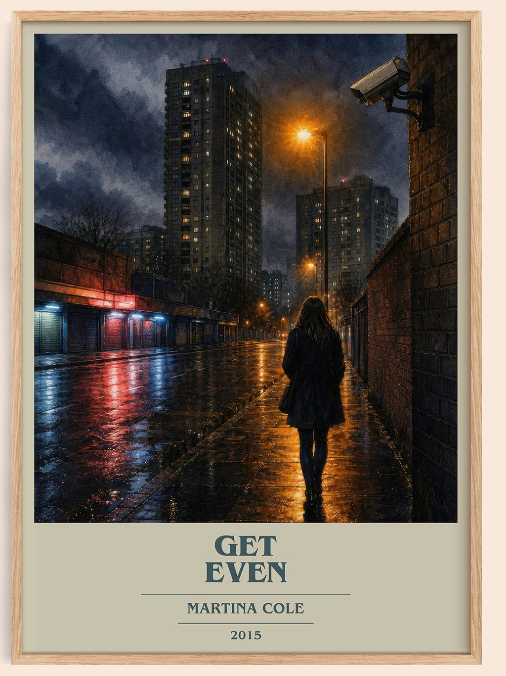 Get Even book cover book poster by Martina Cole – framed literary art print