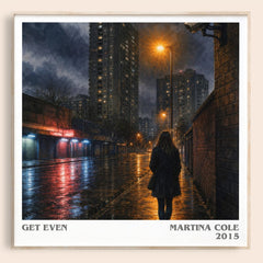 Get Even literary book poster by Martina Cole – framed literary art print