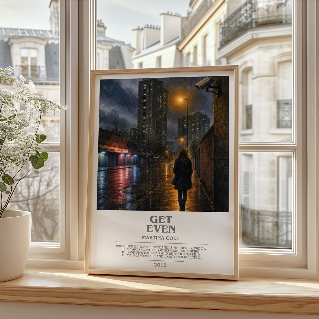 Get Even bookish poster colour and style options – Martina Cole book art