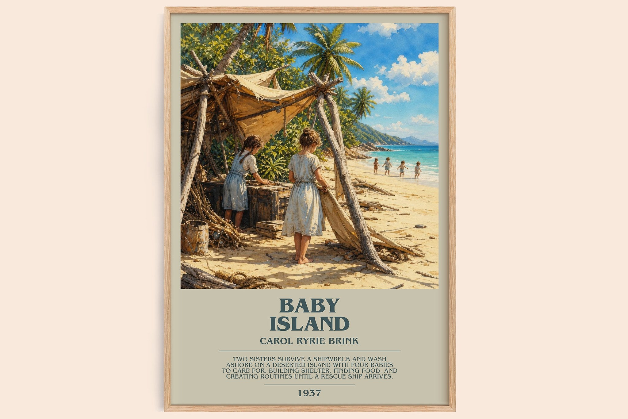 Baby Island Bookish Wall Art by Carol Ryrie Brink