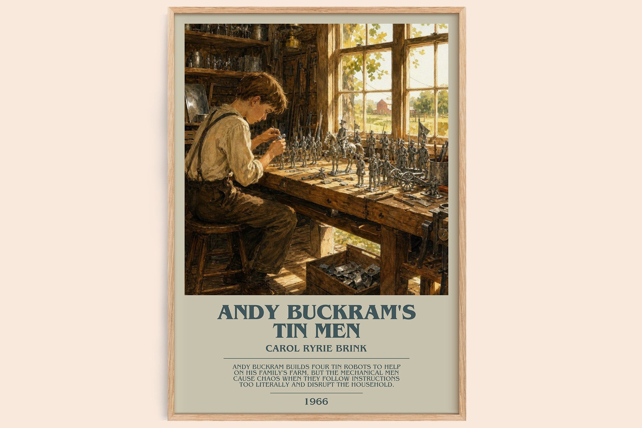 Andy Buckram's Tin Men Bookish Wall Art by Carol Ryrie Brink