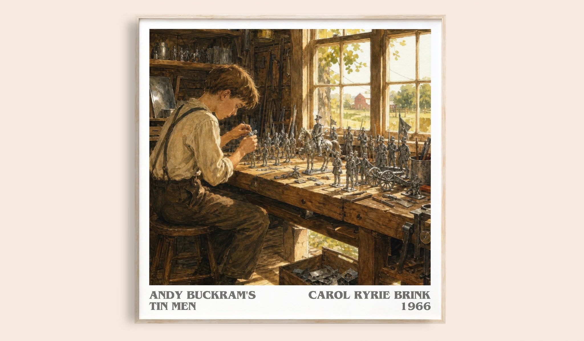 Andy Buckram's Tin Men Literary Art Print by Carol Ryrie Brink