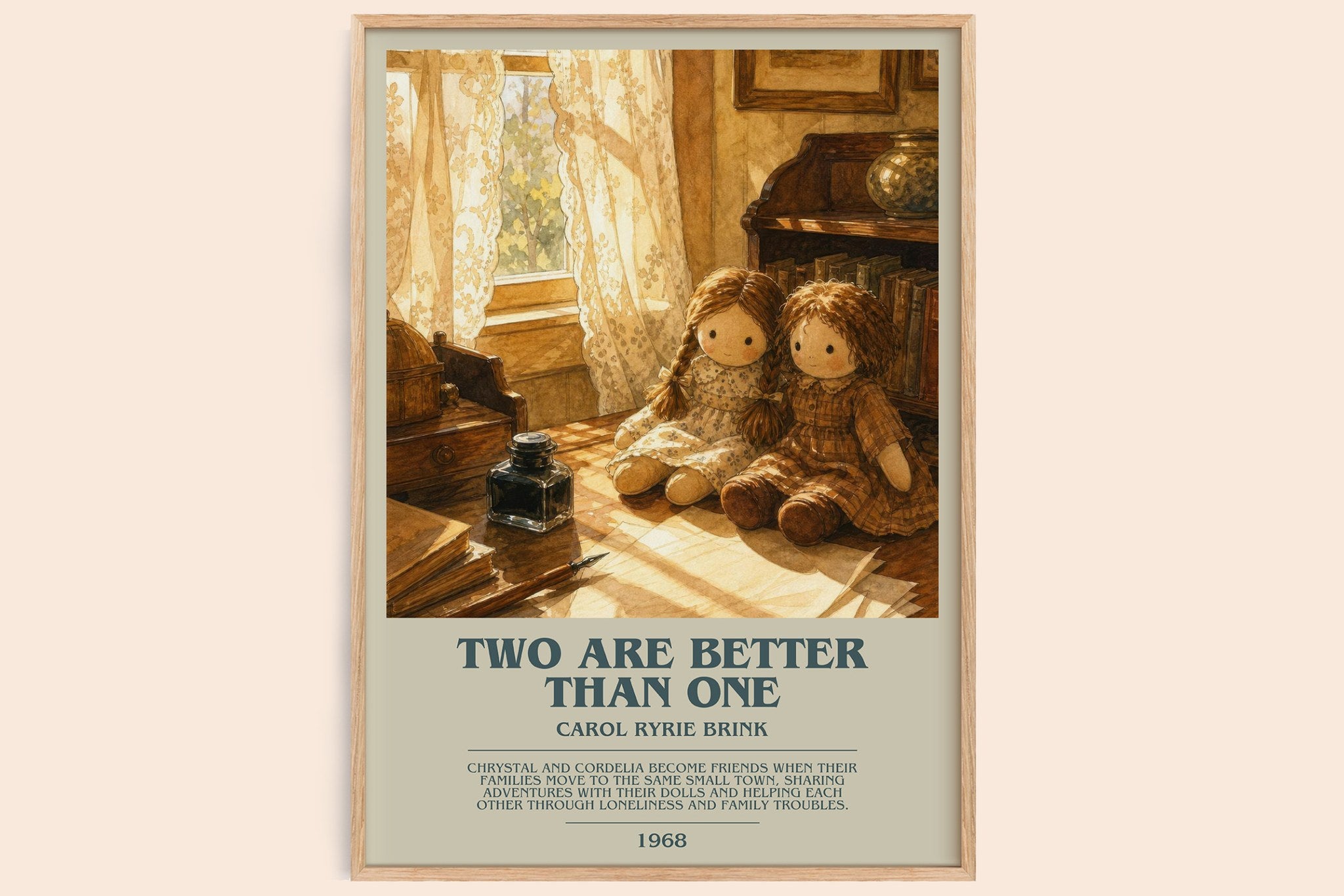 Two Are Better Than One Bookish Wall Art by Carol Ryrie Brink