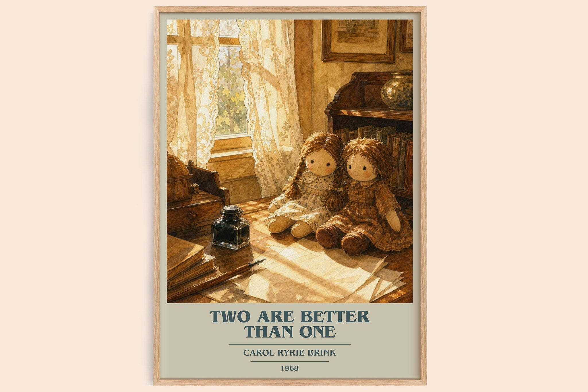 Two Are Better Than One Book Cover Poster by Carol Ryrie Brink