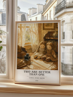 Two Are Better Than One book cover poster colour and style options – Carol Ryrie Brink book art