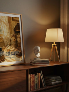 Two Are Better Than One watercolour print on bookshelf – Carol Ryrie Brink fan gift
